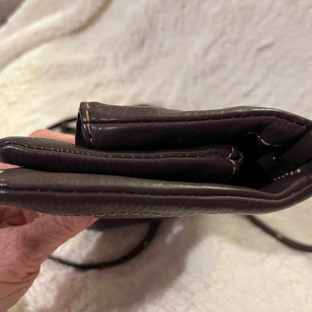 Frye Dark Brown Leather Crossbody Bag - Picture 12 of 14